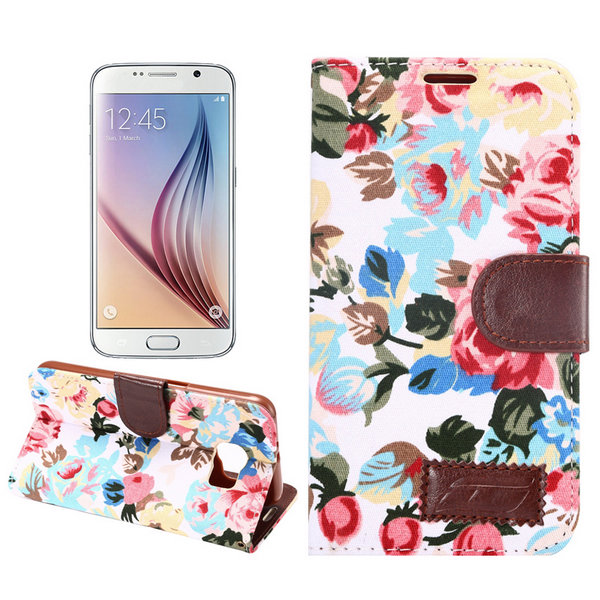 Floral Flowers Case For Galaxy S6 - White
